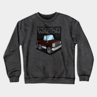 Dark Brown Sunfire - Power Wagon (1980 - White-Based) Crewneck Sweatshirt